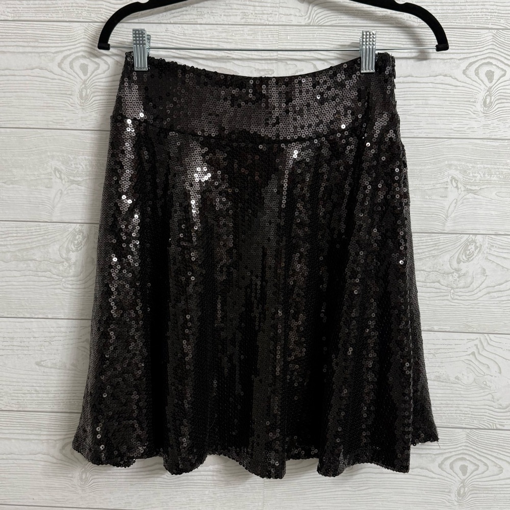 Yagi USA Women’s Black Sequin Party Mini Skirt. Size S